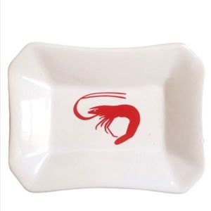 Red Shrimp Ceramic Dish 🦐